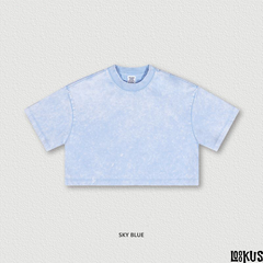 Loookus-Casual Loose Crop Top Sports Tee