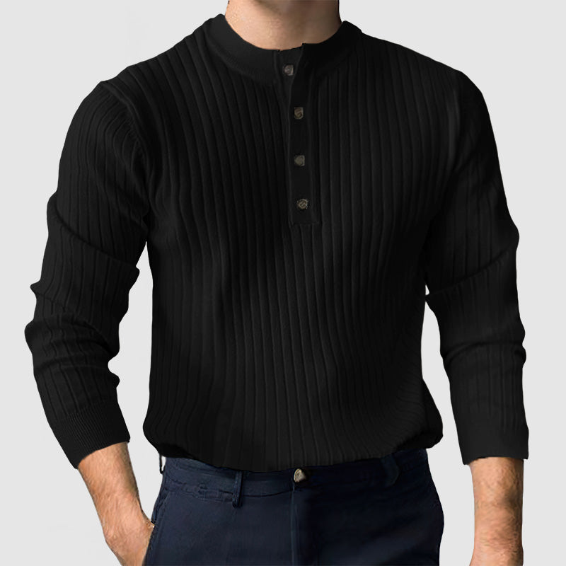 Loookus - Gentleman's Casual Henley Shirt