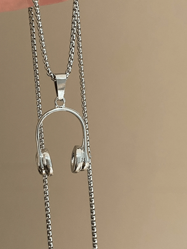 Loookus - Music Headphone Pendant Necklace