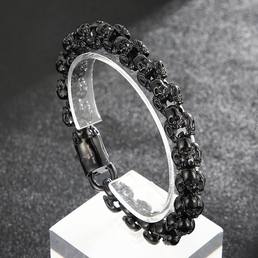 Loookus - 925 Silver Retro Skeleton Bracelet