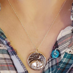 Loookus - Fox Moon Pendant Necklace