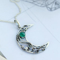 Loookus - Vintage Moonstone Hollow Necklace