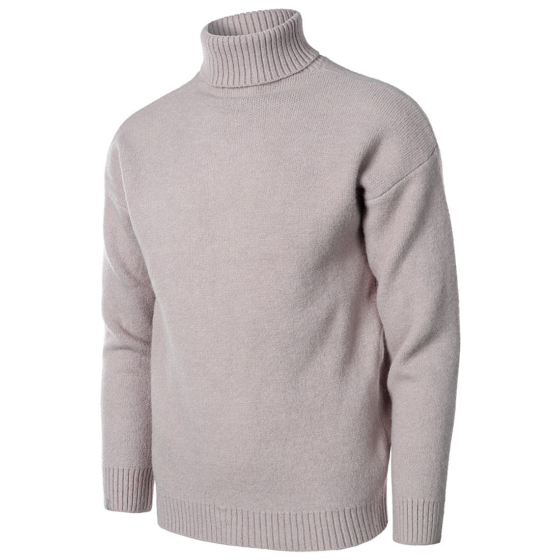 Loookus - autumn and winter men's long-sleeved high-necked fit knitted sweater