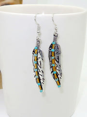 Loookus - Casual Ethnic Style Feather Earrings