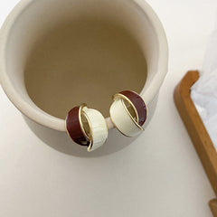 Loookus - Vintage Morandi Color Clash Earrings