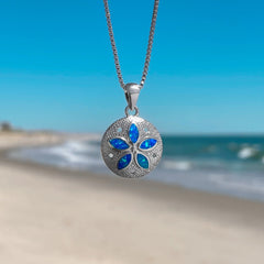 Loookus - Opal Sand Dollar Necklace