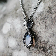 Loookus - Natural Flower Moonstone Necklace