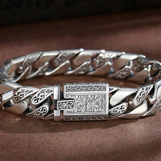 Loookus - 925 Silver Bracelet for Man
