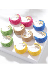 Loookus - Bohemian Raffia Handwoven Earrings