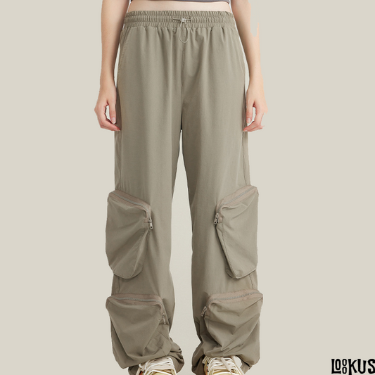 Loookus-Urban Flex Multi-Pocket Quick-Dry Cargo Pants