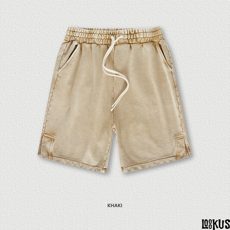 Loookus - Distressed Sporty Casual Shorts