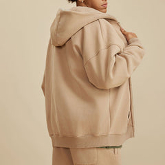 Loookus- Vintage Oversized Zip-Up Hoodie