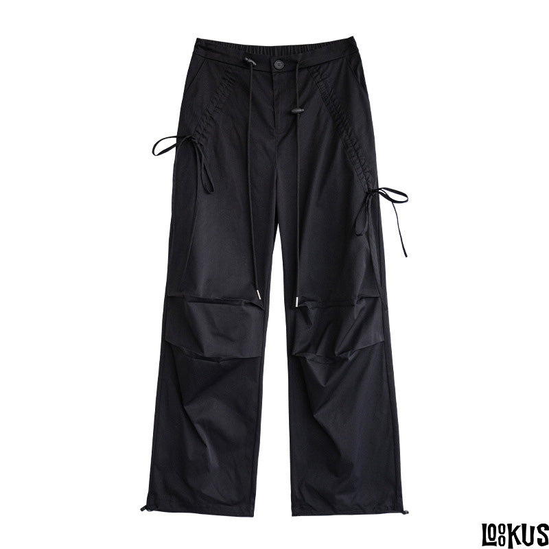 Loookus - Relaxed Fit Drawstring Trousers