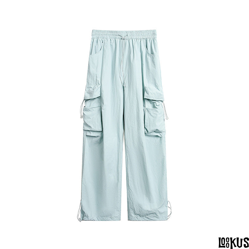 Loookus -Color Pop Relaxed Cargo Pants