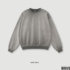 Loookus Loose-Fit Washed Crewneck Sweatshirt
