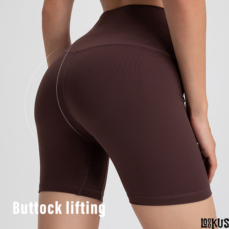 Loookus - New High-Waisted Compression Cycling Shorts - Barely There, Butt-Lifting Fitness Shorts for Outdoor Sports