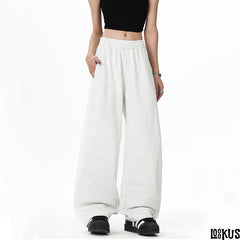 Loookus - Cozy Wide-Leg Sweatpants