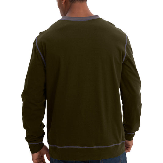 Loookus - Men's New Long Sleeve Pure Cotton T-shirt For Layering