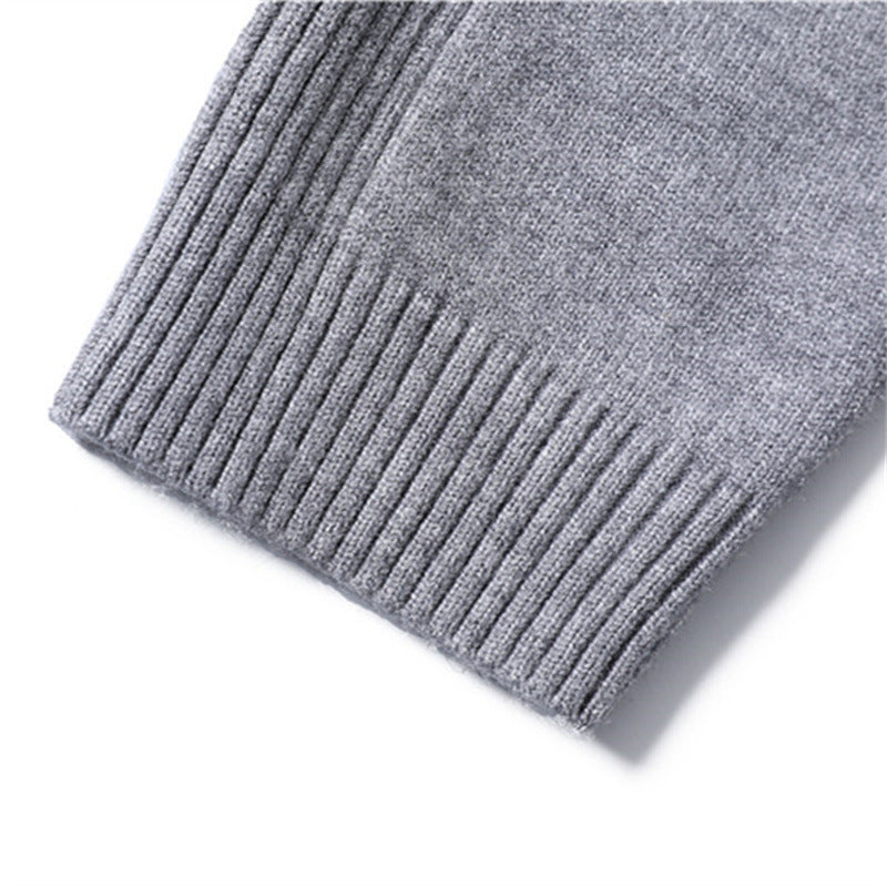 Loookus - Men's Turtleneck Basic Cashmere Base Sweater