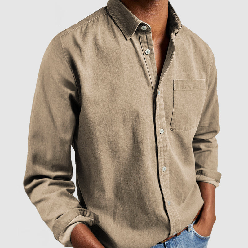 Loookus - Gentleman's Casual Cotton Basic Shirt