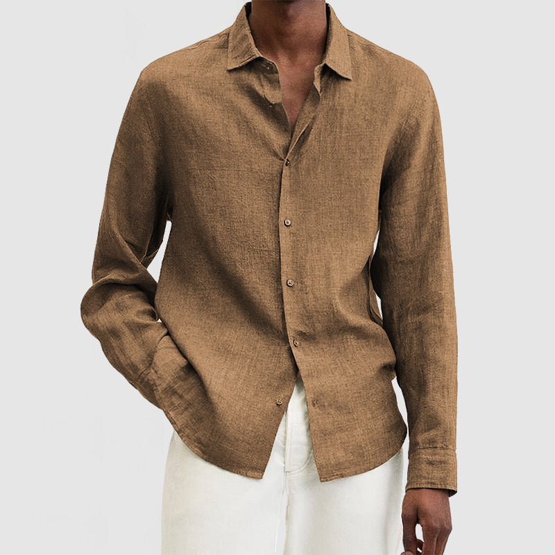 Loookus - Men's Casual Premium Cotton Linen Shirt