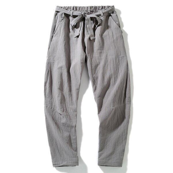 Loookus - Men's casual linen beam pants