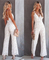 Loookus - Sexy Temperament Women's Lace Jumpsuit