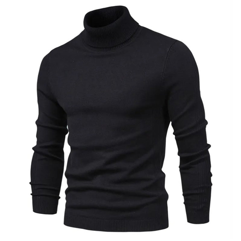 Loookus - Men's Turtleneck Basic Cashmere Base Sweater