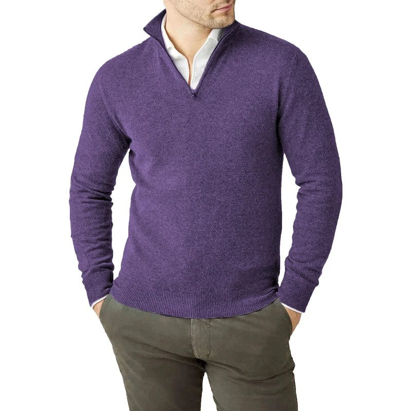 Loookus - Men's New Casual Cashmere Zipper Sweater