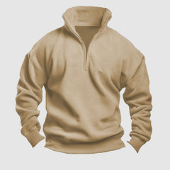 Loookus - Men's Solid Color Casual Gentleman's Sweater