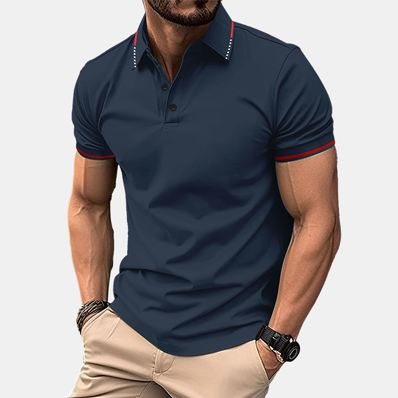 Loookus - Men's Casual Short Sleeve Polo Shirt