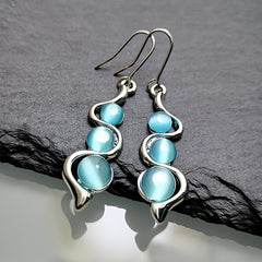 Loookus - Bohemian Creative Curve Wave Shaped Earrings