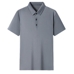 Loookus - Gentleman's High Quality Ice Silk Textured Polo Shirt