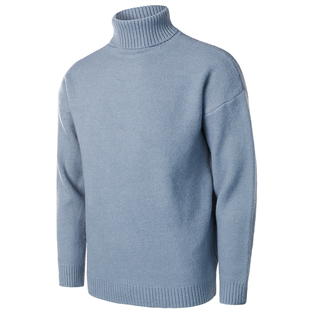 Loookus - autumn and winter men's long-sleeved high-necked fit knitted sweater