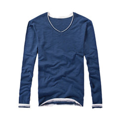 Loookus - 2025 Long-sleeved Cotton Shirt with V-neck Style