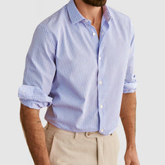 Loookus - Gentleman's Cotton Everyday Striped Shirt