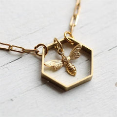 Loookus - Geometric Creative Bee Necklace