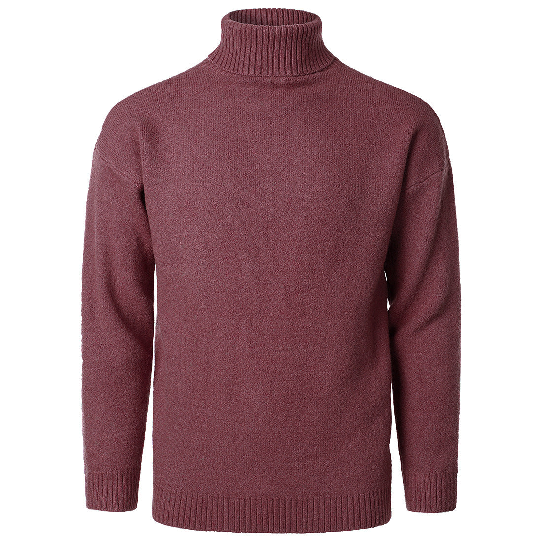 Loookus - autumn and winter men's long-sleeved high-necked fit knitted sweater