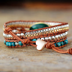 Loookus - Malachite Bracelet-Anti Anxiety Natural Stone Bracelet