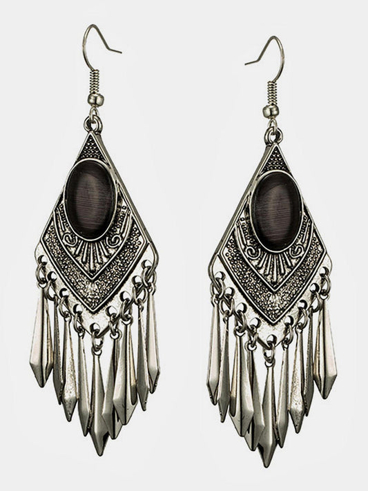 Loookus - Tassel diamond metal Earrings