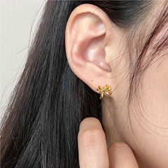 Loookus - Bow Simple Female Design Senior Sense Earrings