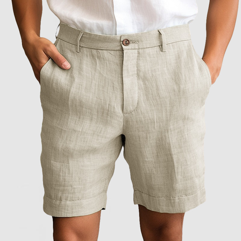 Loookus - Gentleman's Casual Cotton Linen Shorts