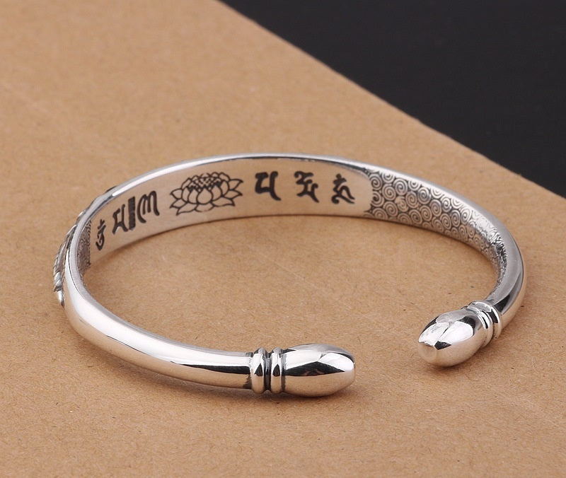 Loookus - 925 Silver Lotus Bracelet