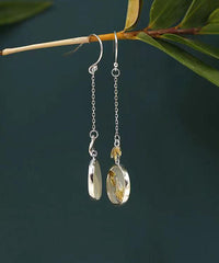 Loookus - Bamboo Leaf Drop Earrings