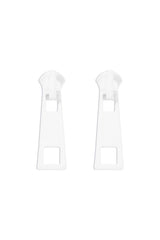 Loookus - Candy Color Metal Zipper Earrings
