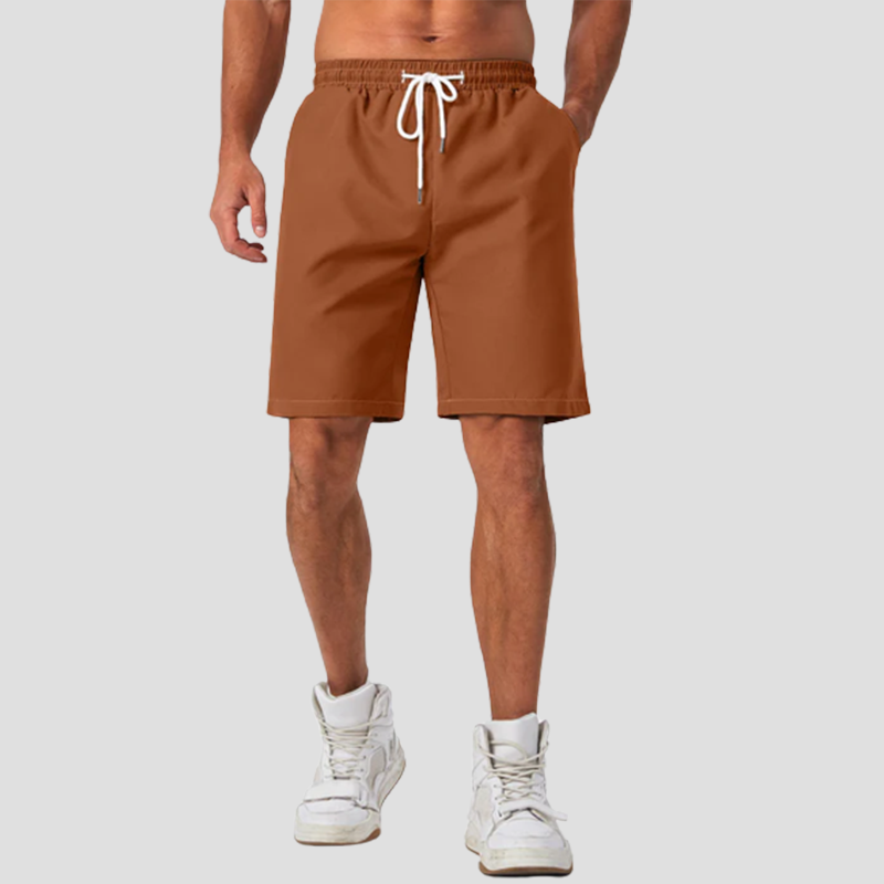 Loookus - Men's cotton linen casual shorts