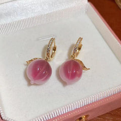 Loookus - Pink Peach Earrings