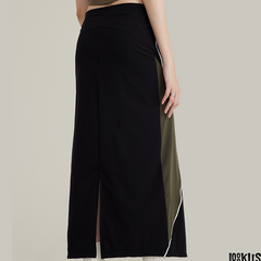 Loookus-Color Block Spliced Fast-Drying Tactical Skirt