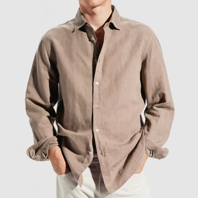 Loookus - Men's Casual Regular Fit Soft Cotton Shirt