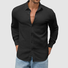 Loookus - Men's Casual Everyday Waffle Shirt